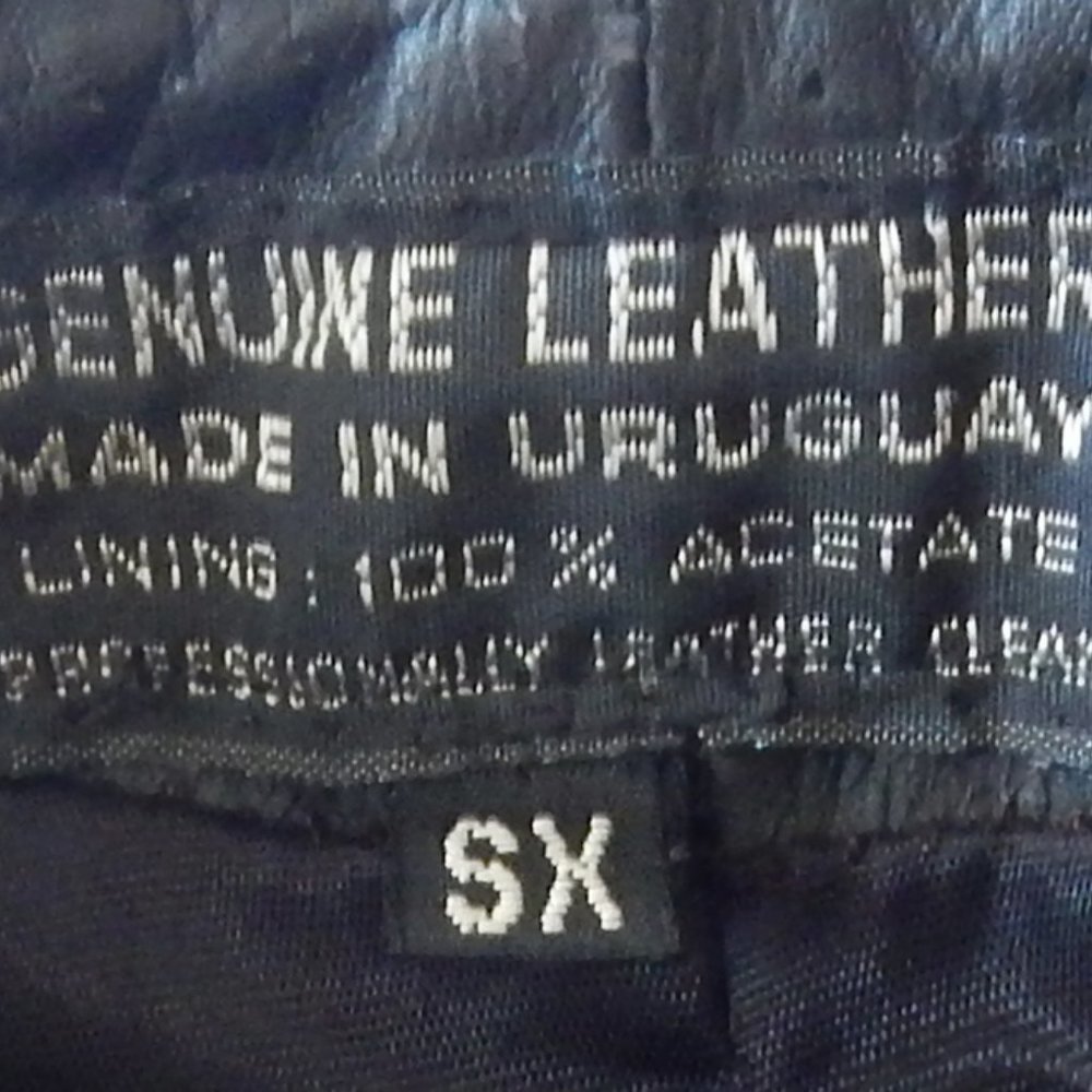 Vintage Leather Jacket black XS - Picture 6 of 6